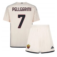 Maglie da calcio AS Roma Lorenzo Pellegrini #7 Seconda Maglia Bambino 2023-24 Manica Corta (+ Pantaloni corti)